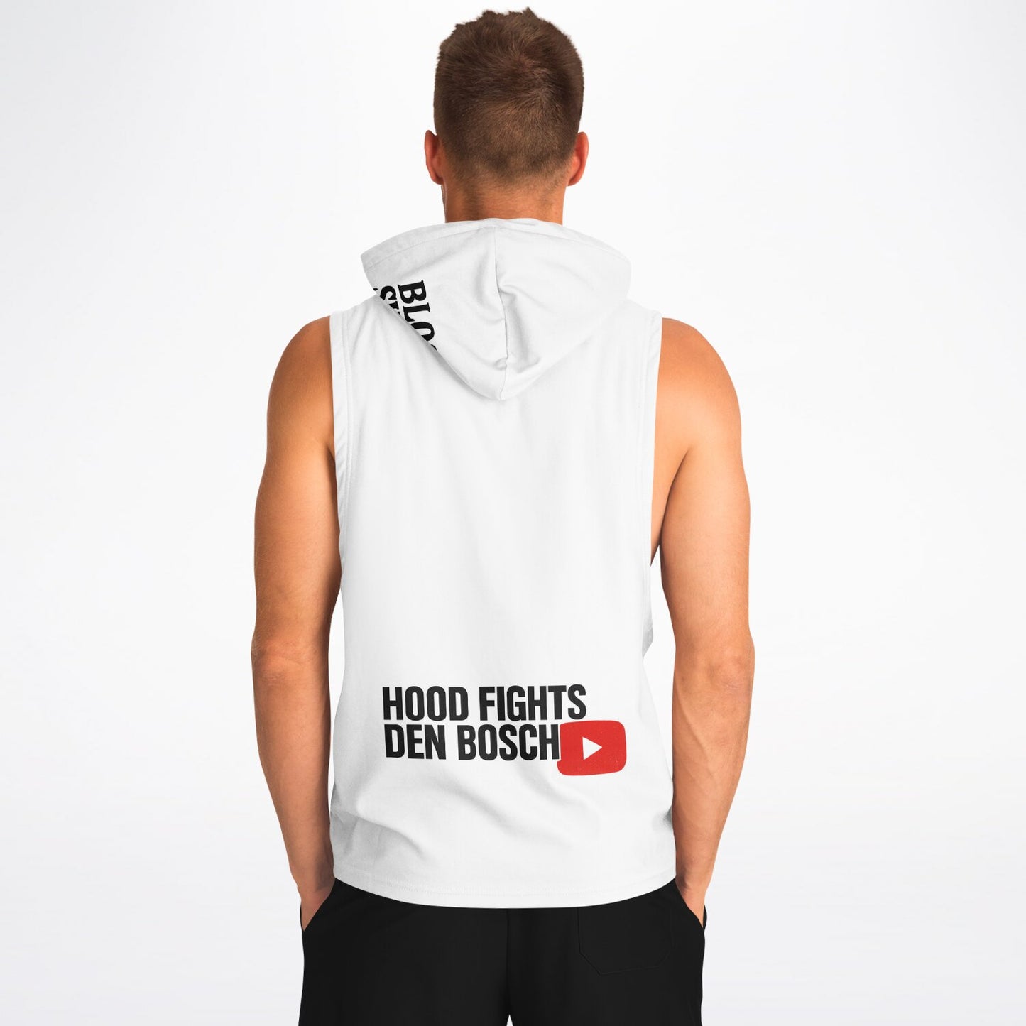 HFDB O.G Logo mouwloze Hoodie - Hood Fights Den Bosch