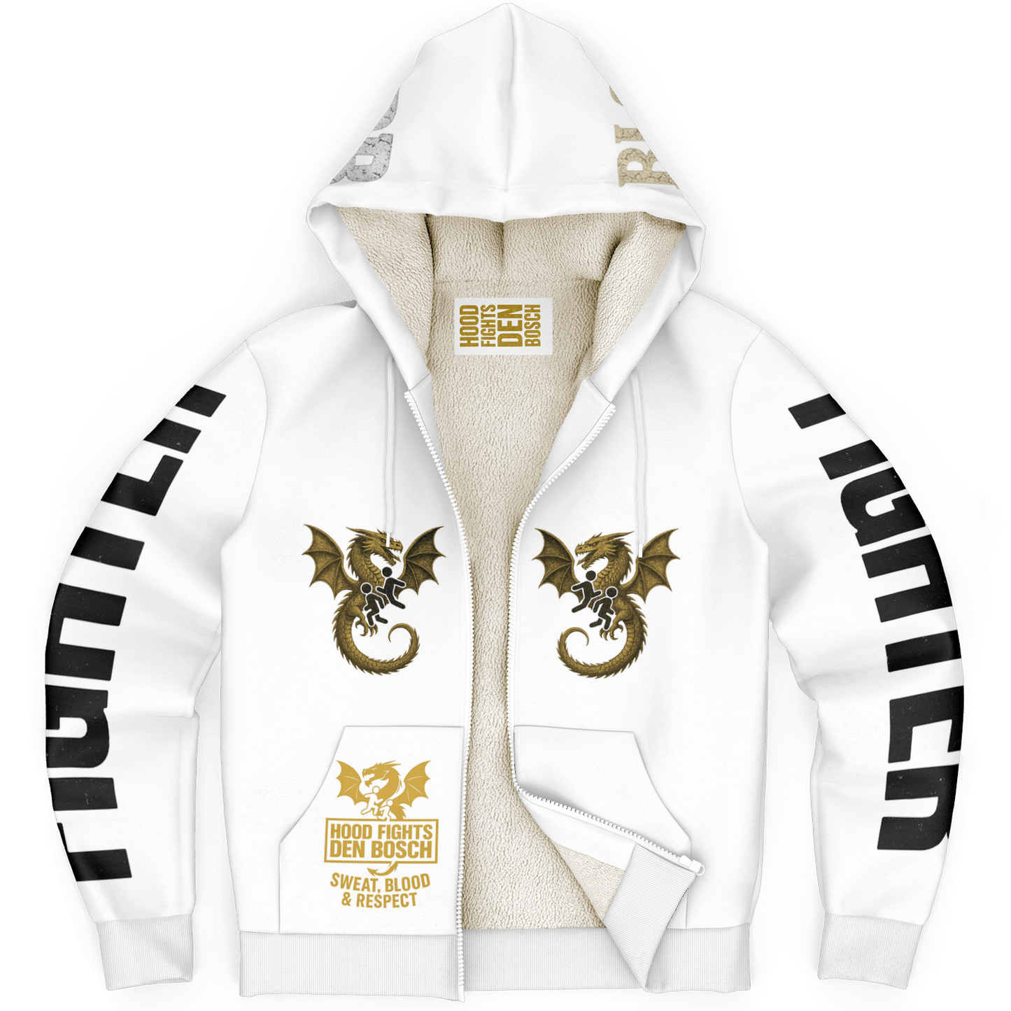 HFDB Microfleece HOODY: ultiem comfort in stijl - Hood Fights Den Bosch