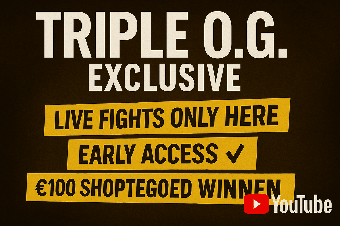 Word TRIPLE O.G. – Kijk Hood Fights Den Bosch LIVE, pak exclusieve voordelen en maak kans op €100 shoptegoed - Hood Fights Den Bosch