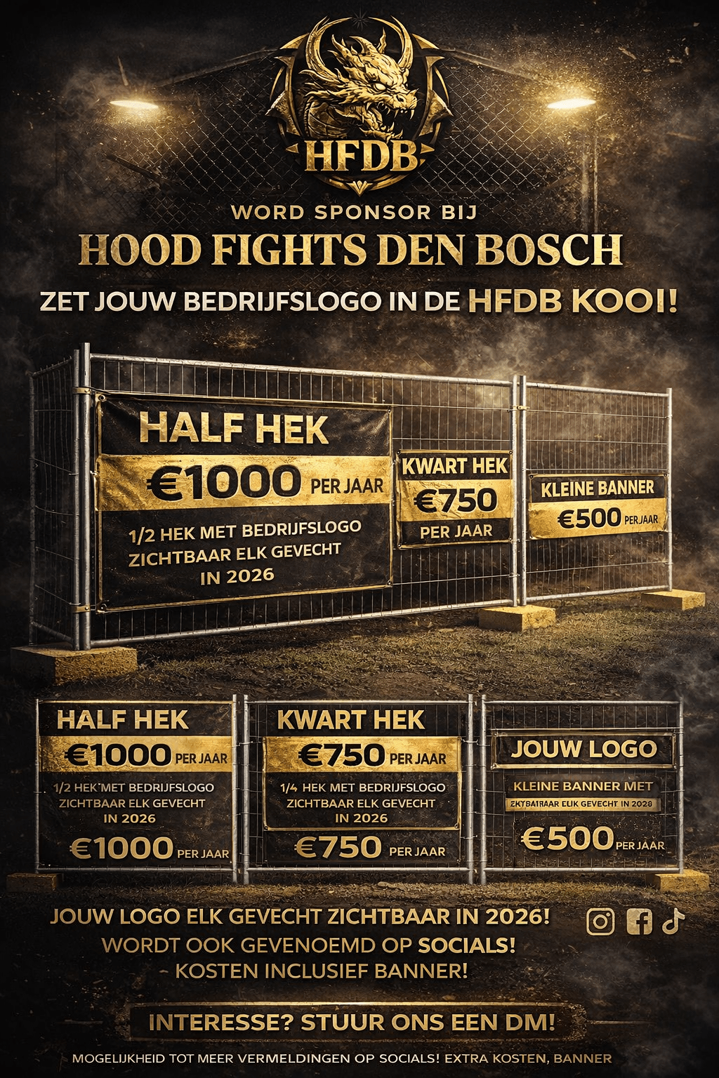 Word sponsor bij Hood Fights Den Bosch – Jouw bedrijf zichtbaar bij elk gevecht in 2026 - Hood Fights Den Bosch