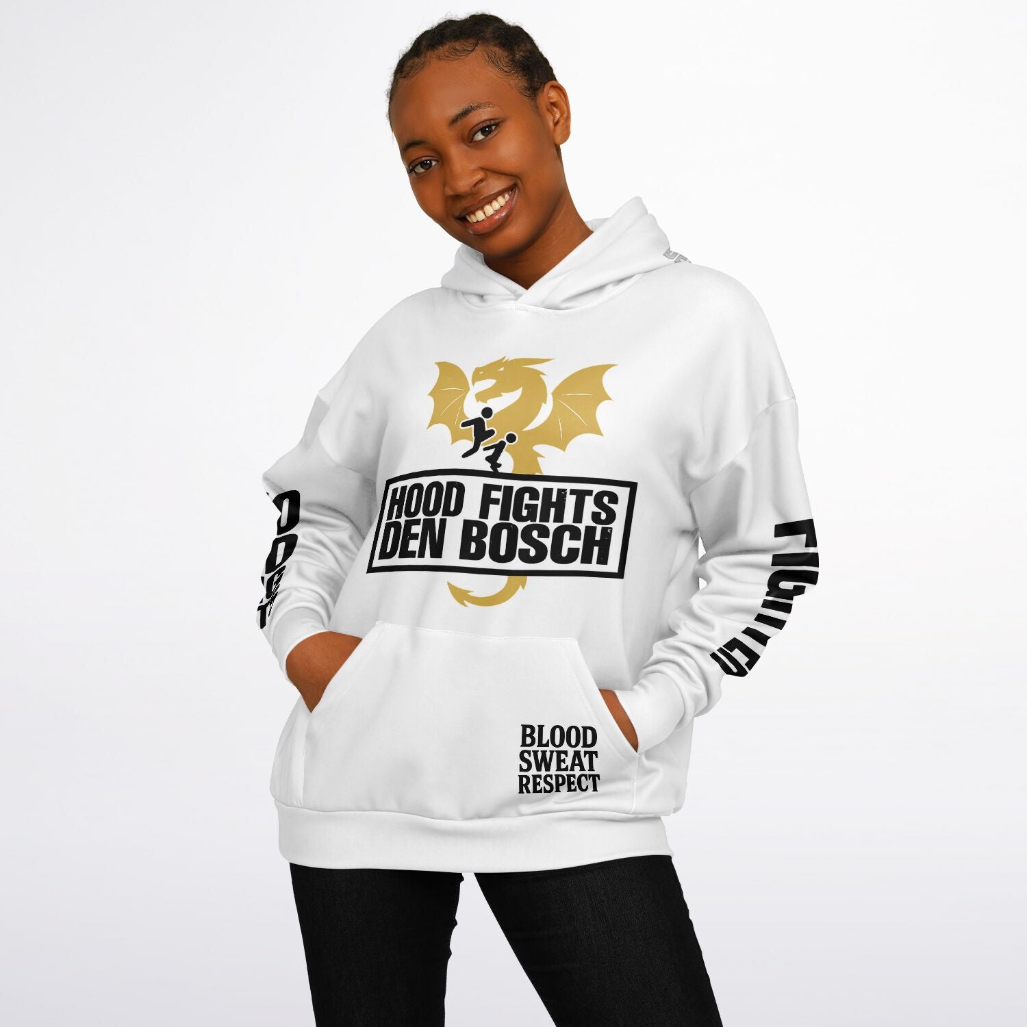 HOOD FIGHTS DEN BOSCH Oversized Hoodie - Hood Fights Den Bosch