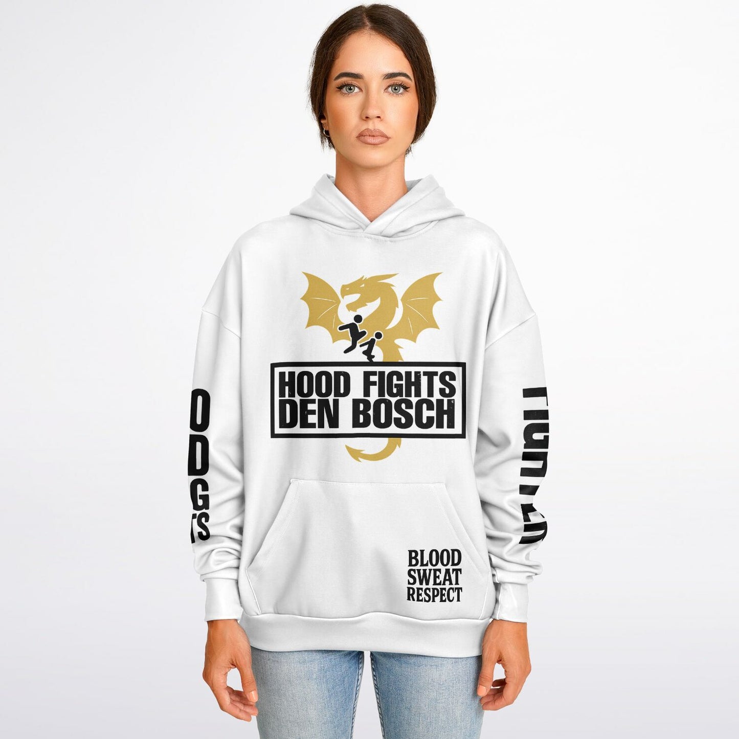 HOOD FIGHTS DEN BOSCH Oversized Hoodie - Hood Fights Den Bosch