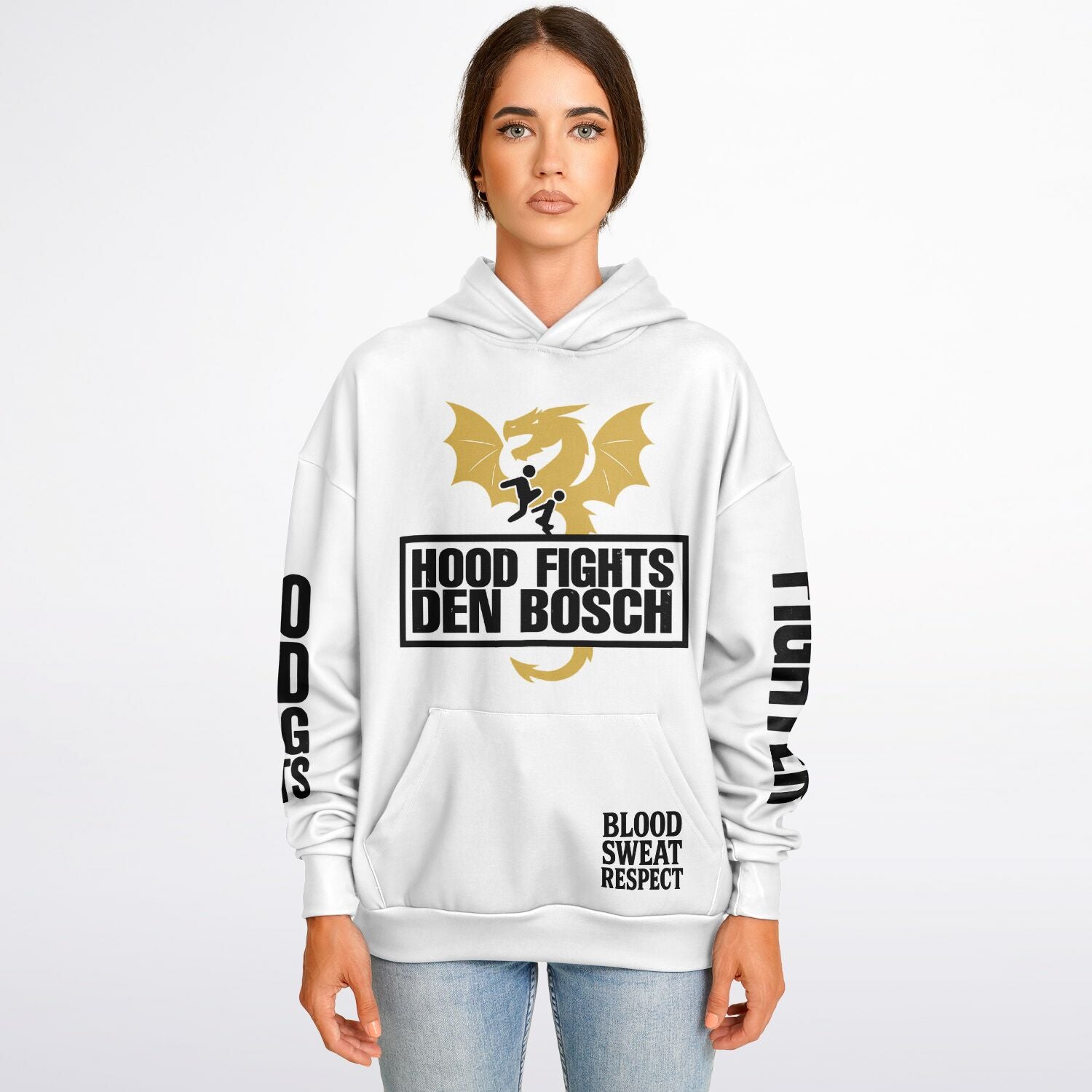 HOOD FIGHTS DEN BOSCH Oversized Hoodie - Hood Fights Den Bosch