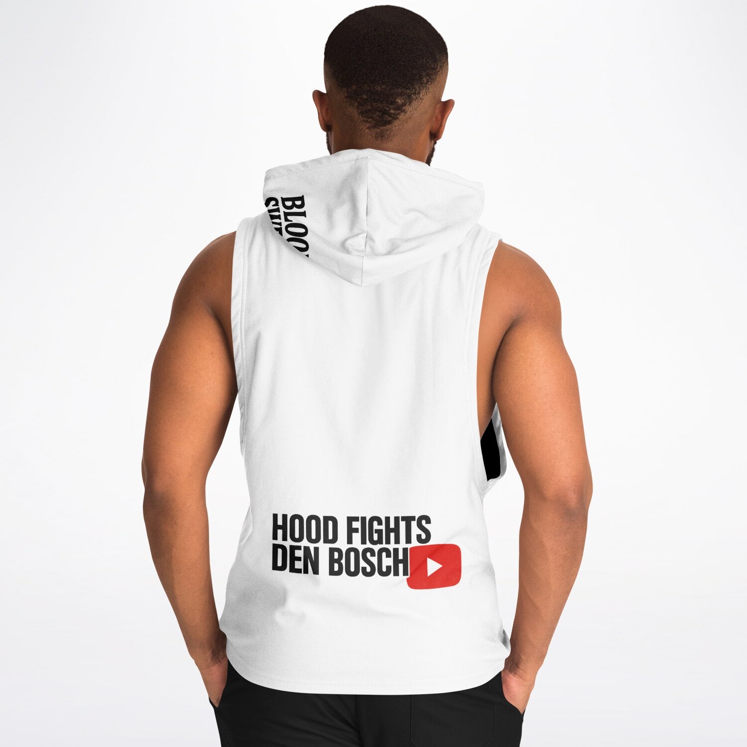 HFDB O.G Logo mouwloze Hoodie - Hood Fights Den Bosch