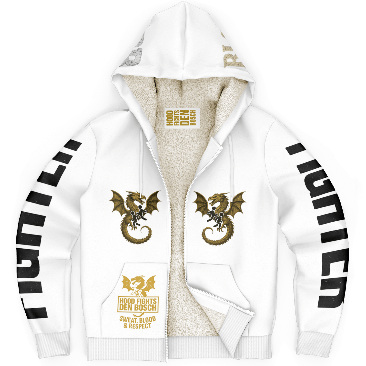 HFDB Microfleece HOODY: ultiem comfort in stijl - Hood Fights Den Bosch