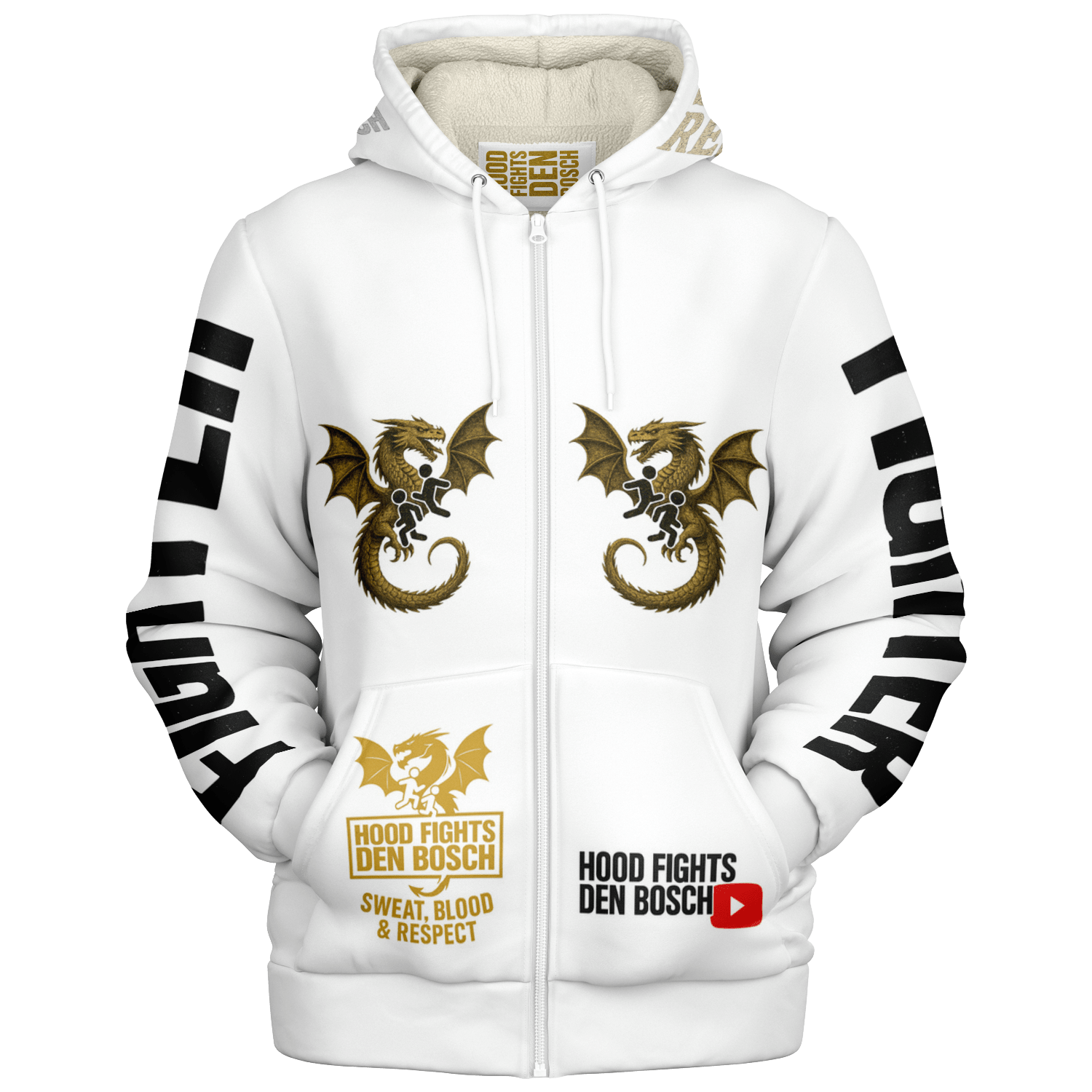 HFDB Microfleece HOODY: ultiem comfort in stijl - Hood Fights Den Bosch