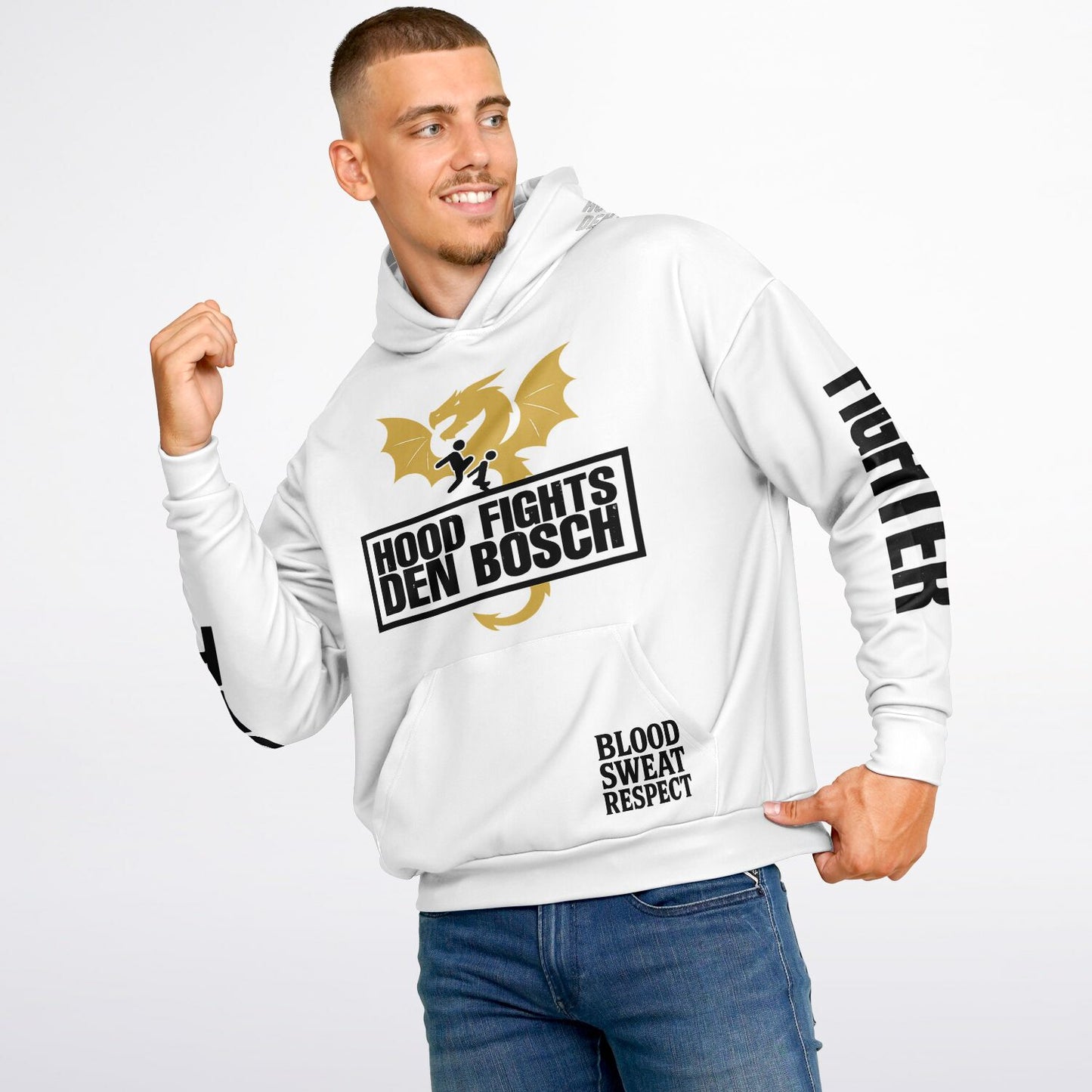 HOOD FIGHTS DEN BOSCH Oversized Hoodie - Hood Fights Den Bosch