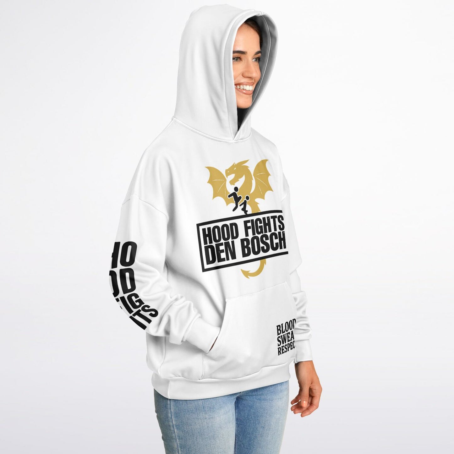 HOOD FIGHTS DEN BOSCH Oversized Hoodie - Hood Fights Den Bosch
