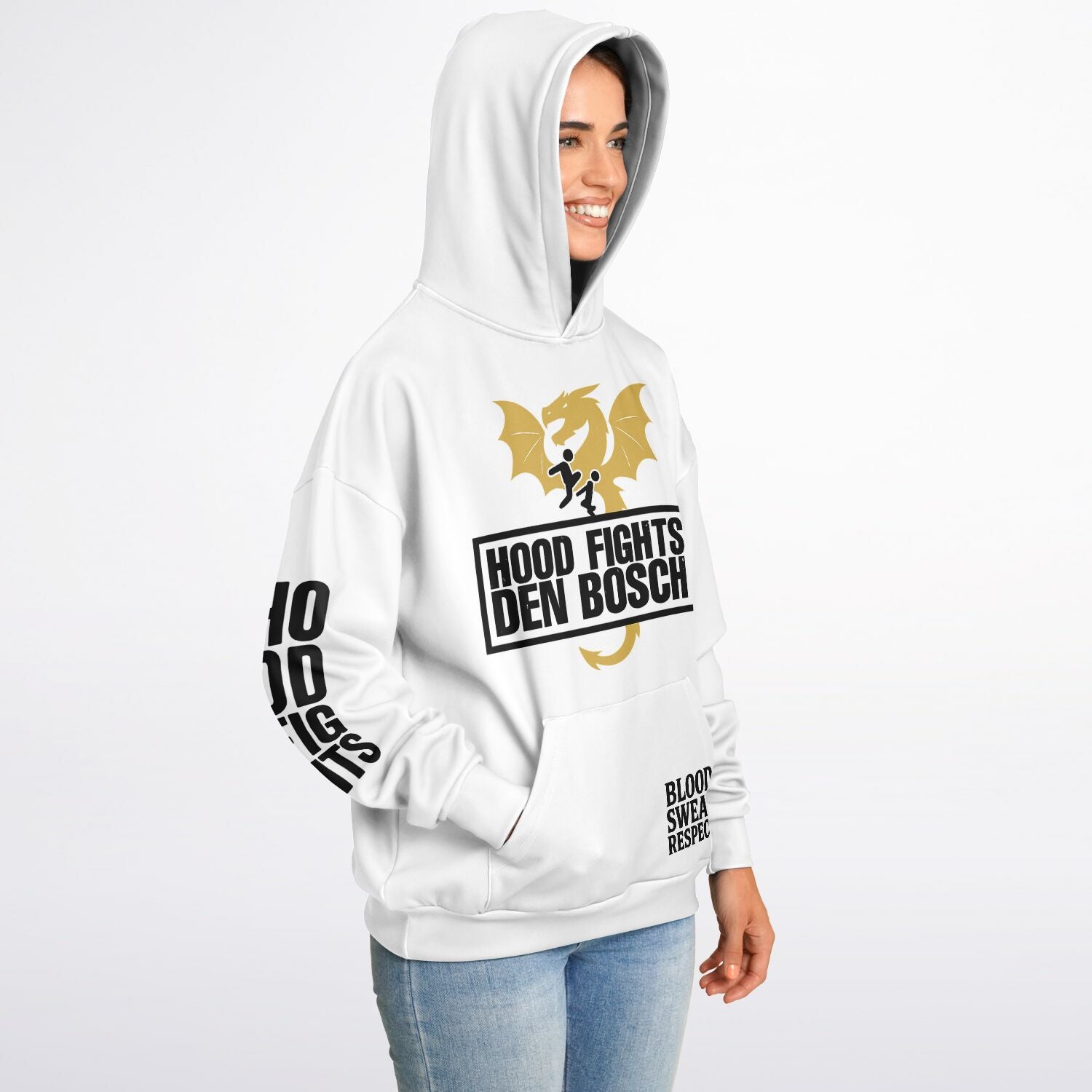 HOOD FIGHTS DEN BOSCH Oversized Hoodie - Hood Fights Den Bosch