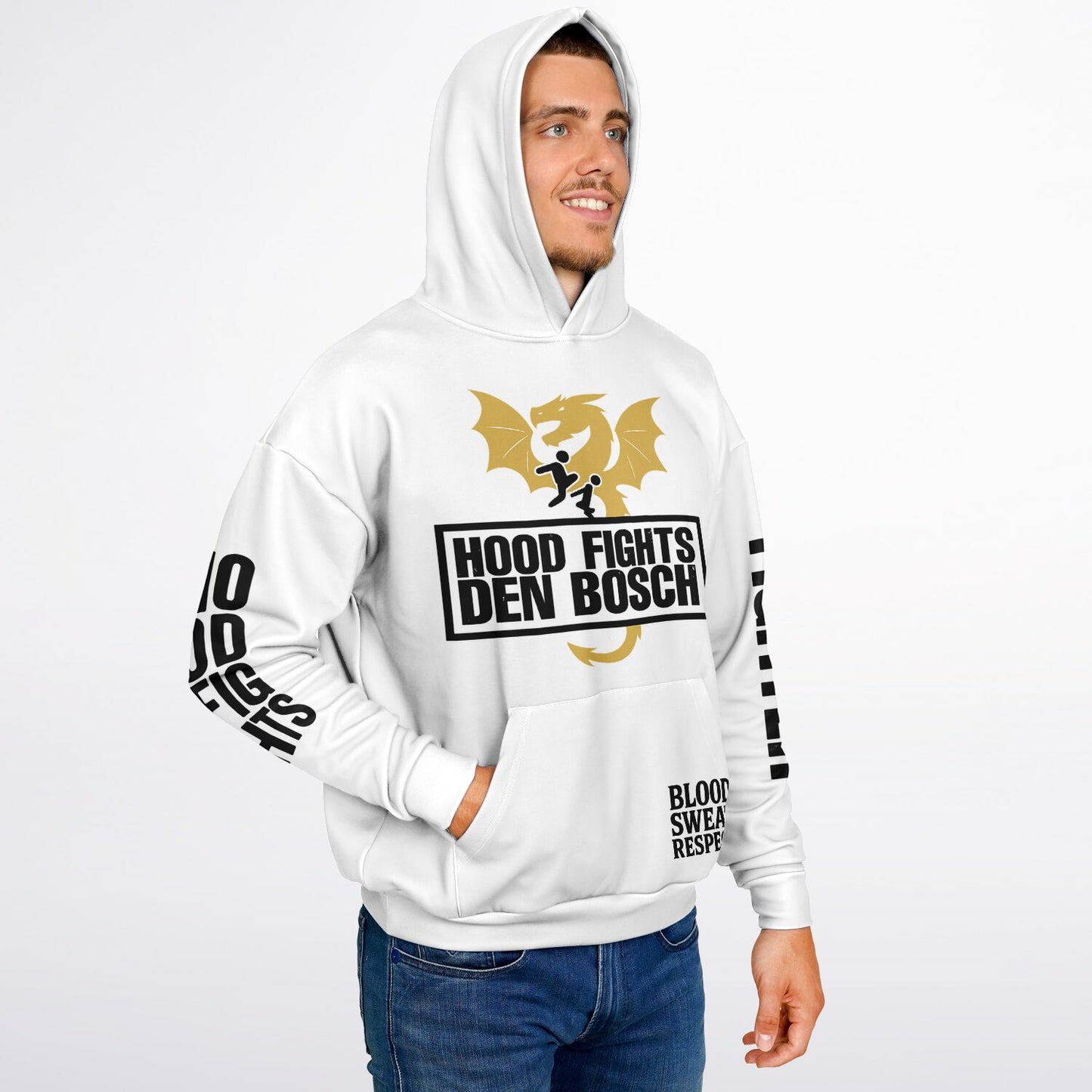 HOOD FIGHTS DEN BOSCH Oversized Hoodie - Hood Fights Den Bosch