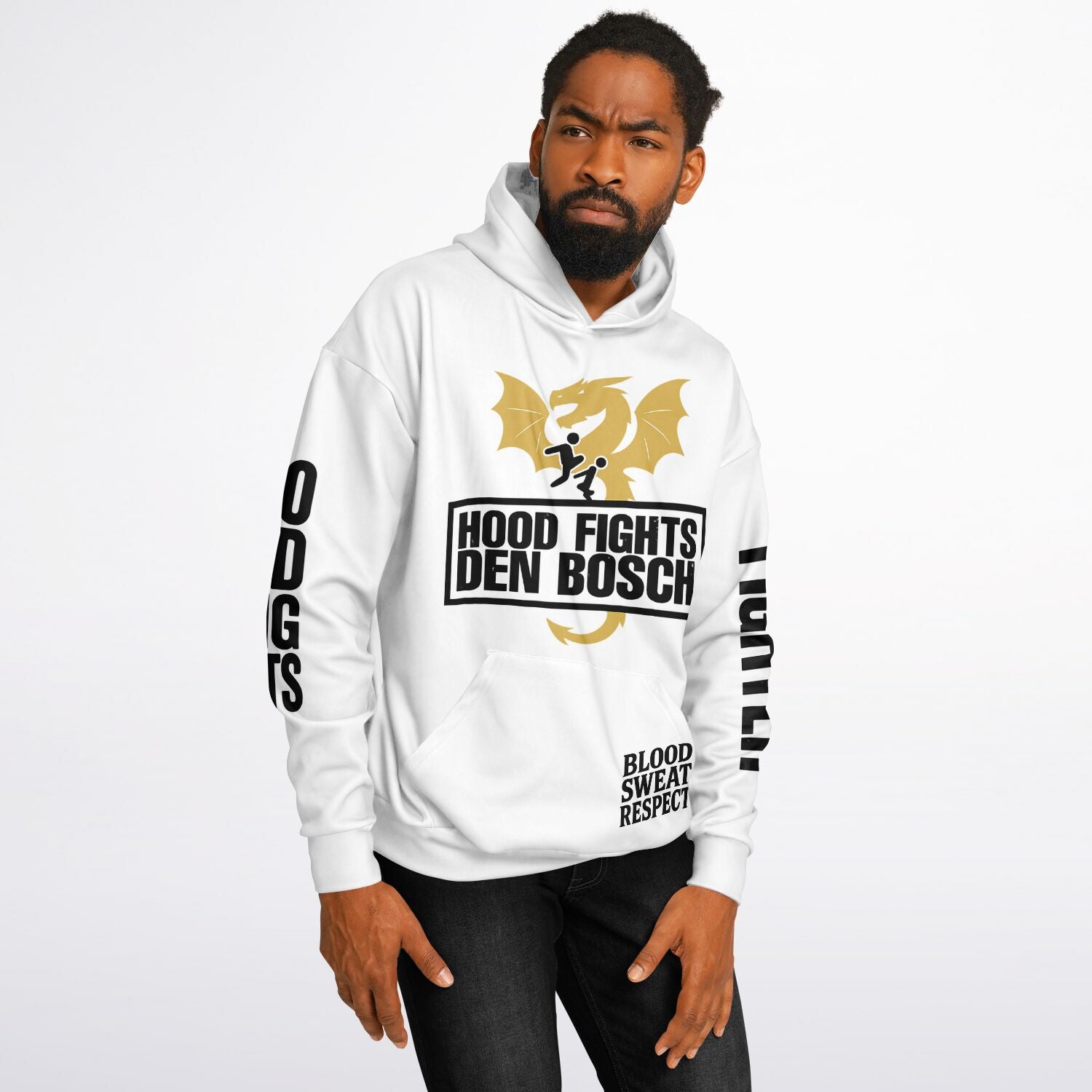 HOOD FIGHTS DEN BOSCH Oversized Hoodie - Hood Fights Den Bosch