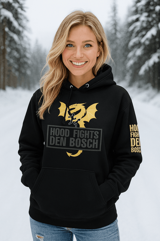 HFDB Gold Legacy Hoodie - Hood Fights Den Bosch