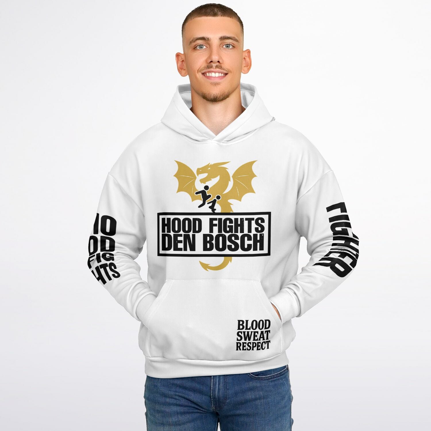 HOOD FIGHTS DEN BOSCH Oversized Hoodie - Hood Fights Den Bosch
