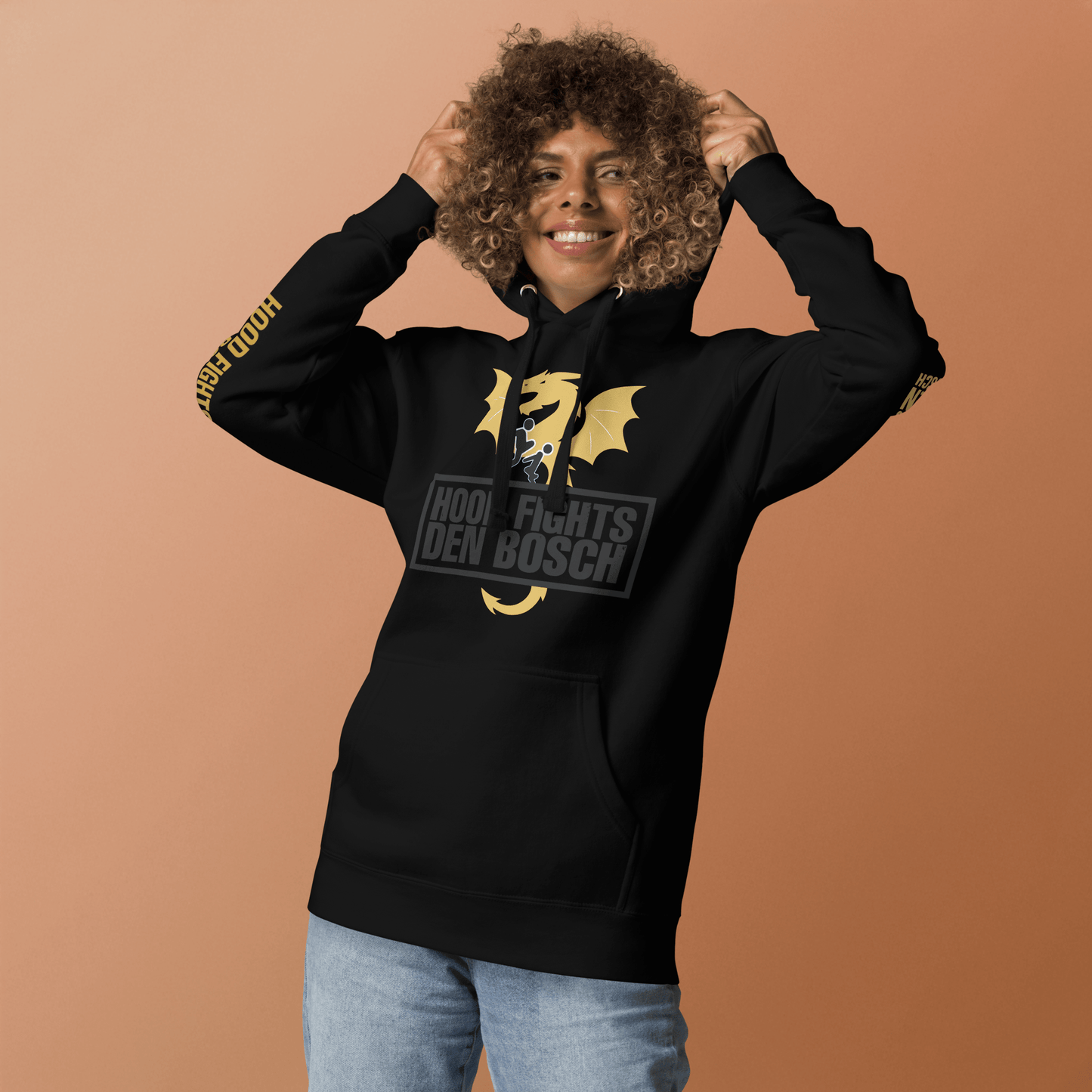 HFDB Gold Legacy Hoodie - Hood Fights Den Bosch