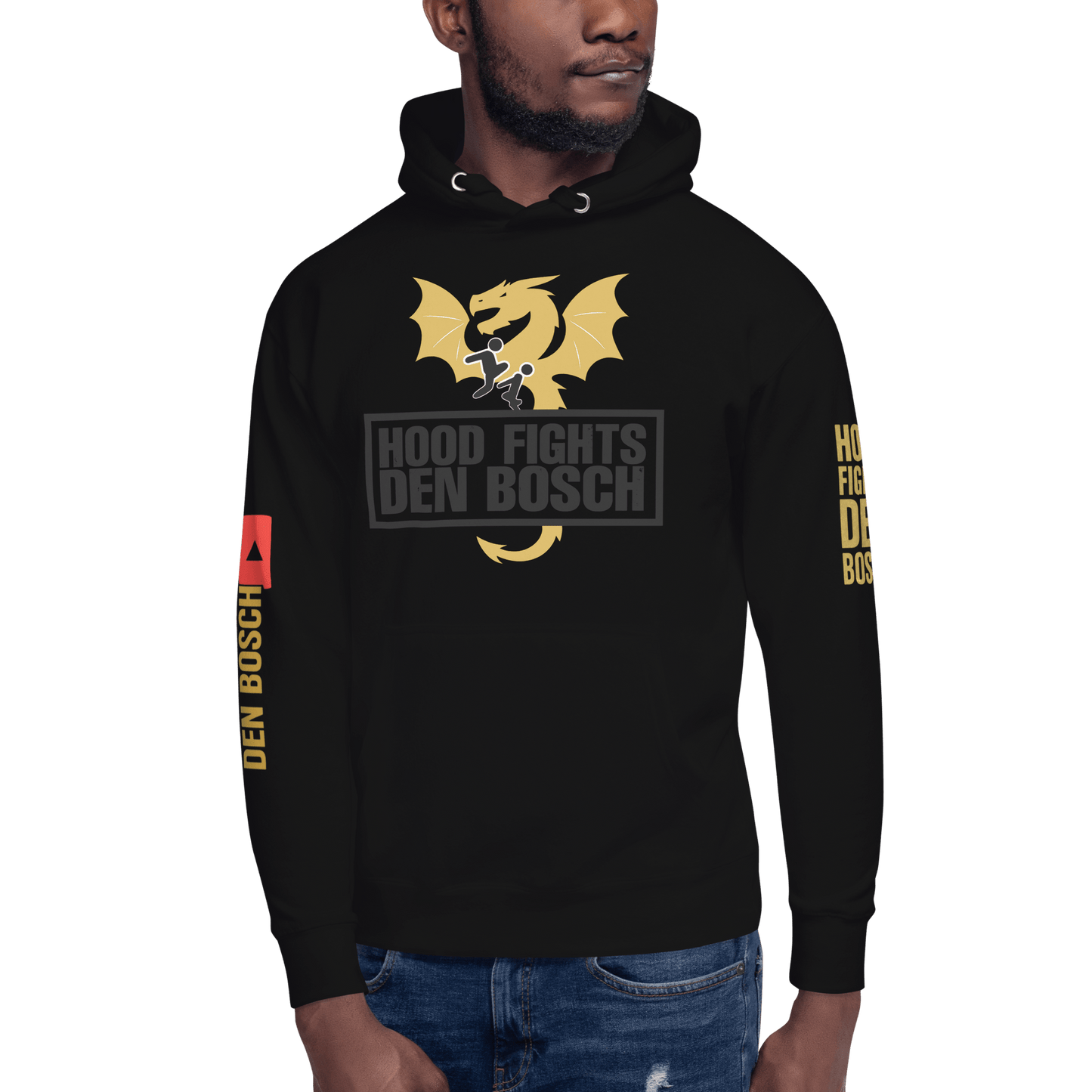 HFDB Gold Legacy Hoodie - Hood Fights Den Bosch