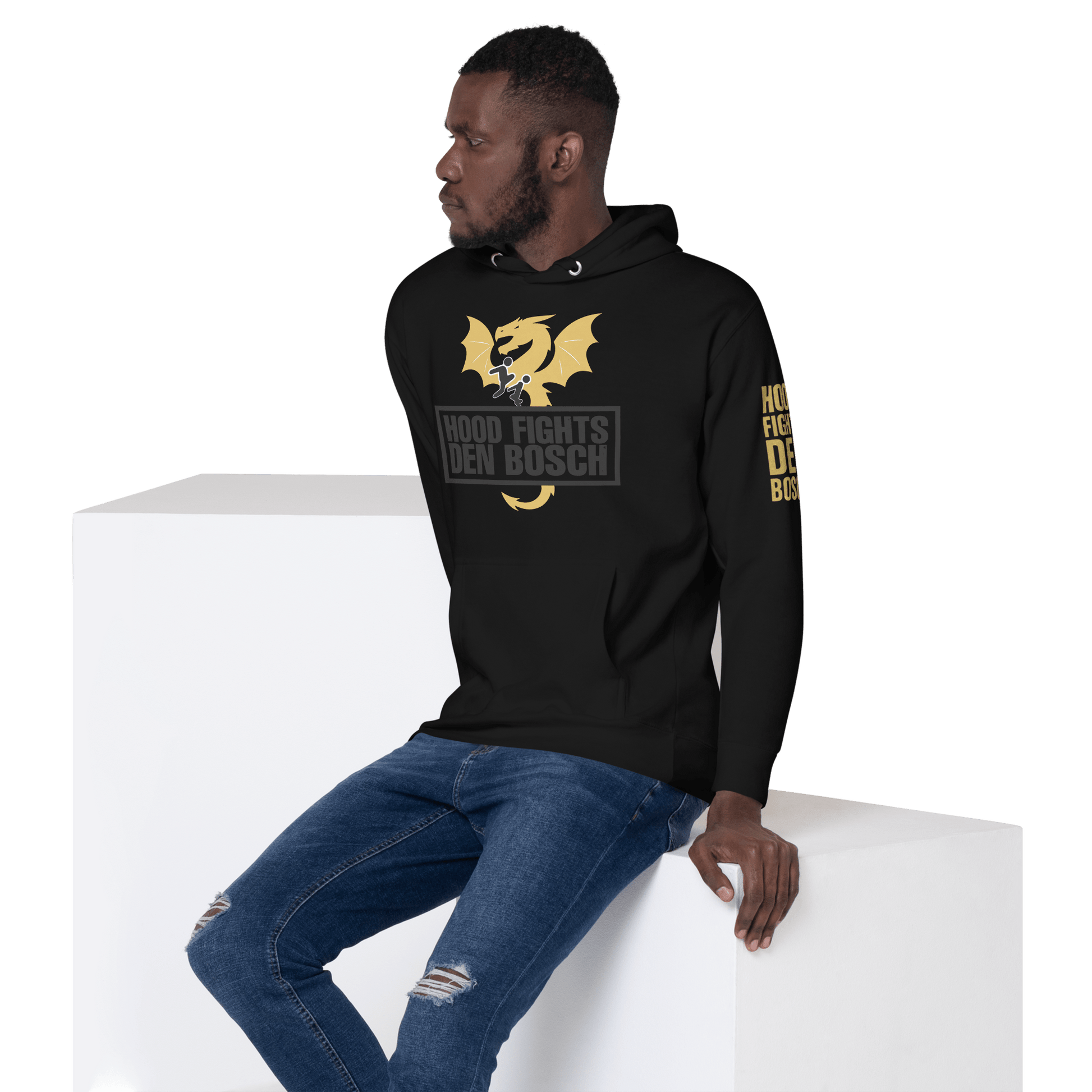 HFDB Gold Legacy Hoodie - Hood Fights Den Bosch