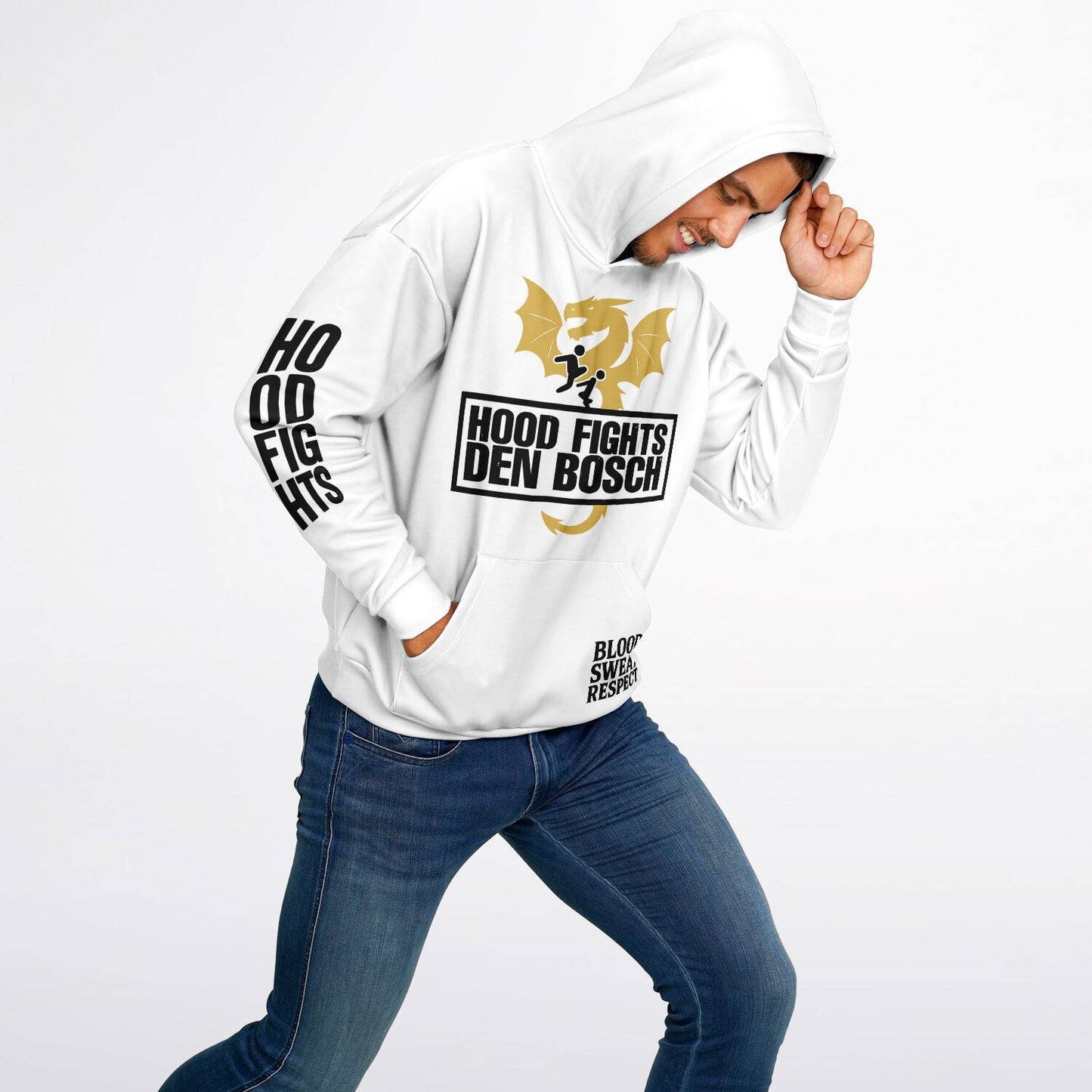 HOOD FIGHTS DEN BOSCH Oversized Hoodie - Hood Fights Den Bosch