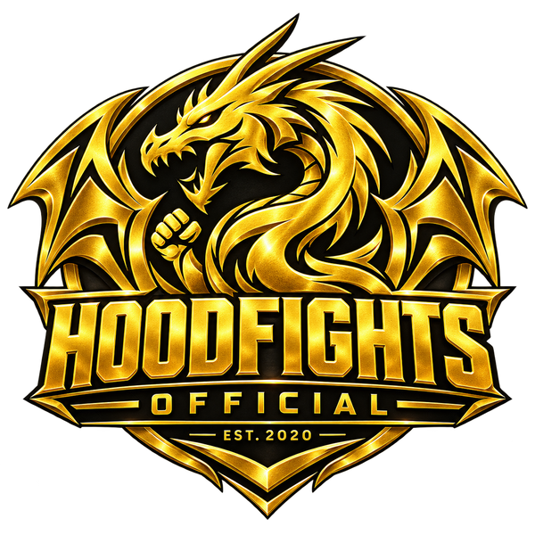 HOODFIGHTS OFFICIAL — gouden draak logo